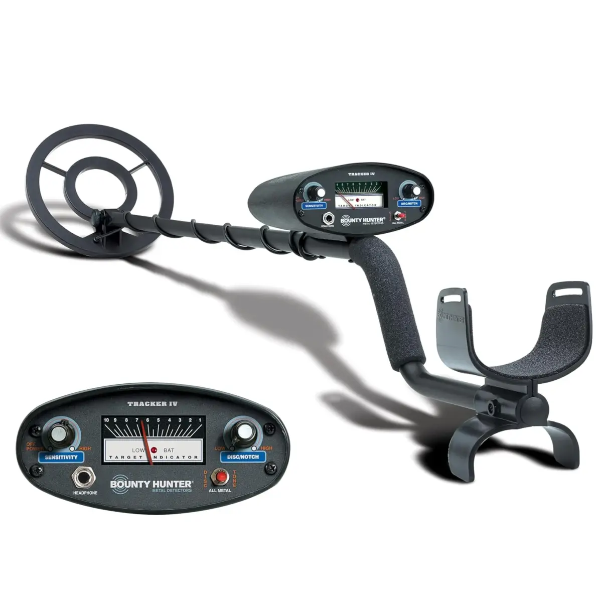 Bounty Hunter TK4 Tracker IV Metal Detector with 8" Waterproof Coil | All-Terrain Gold, Silver, Coin & Relic Finder - main product image