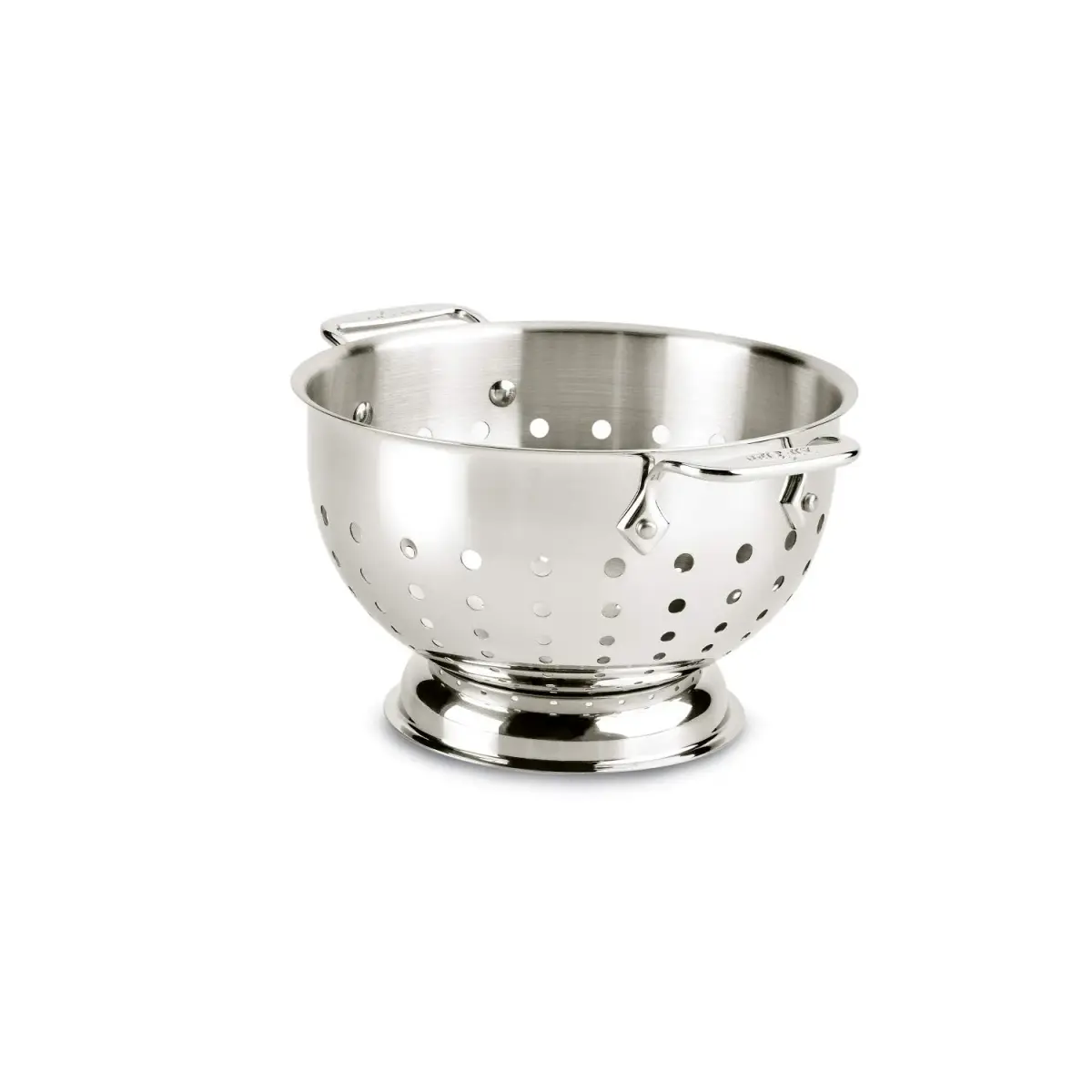 All-Clad Stainless Steel Colander 3 Quart (88.7 ml) | Graduated Holes for Quick Drainage - main product image