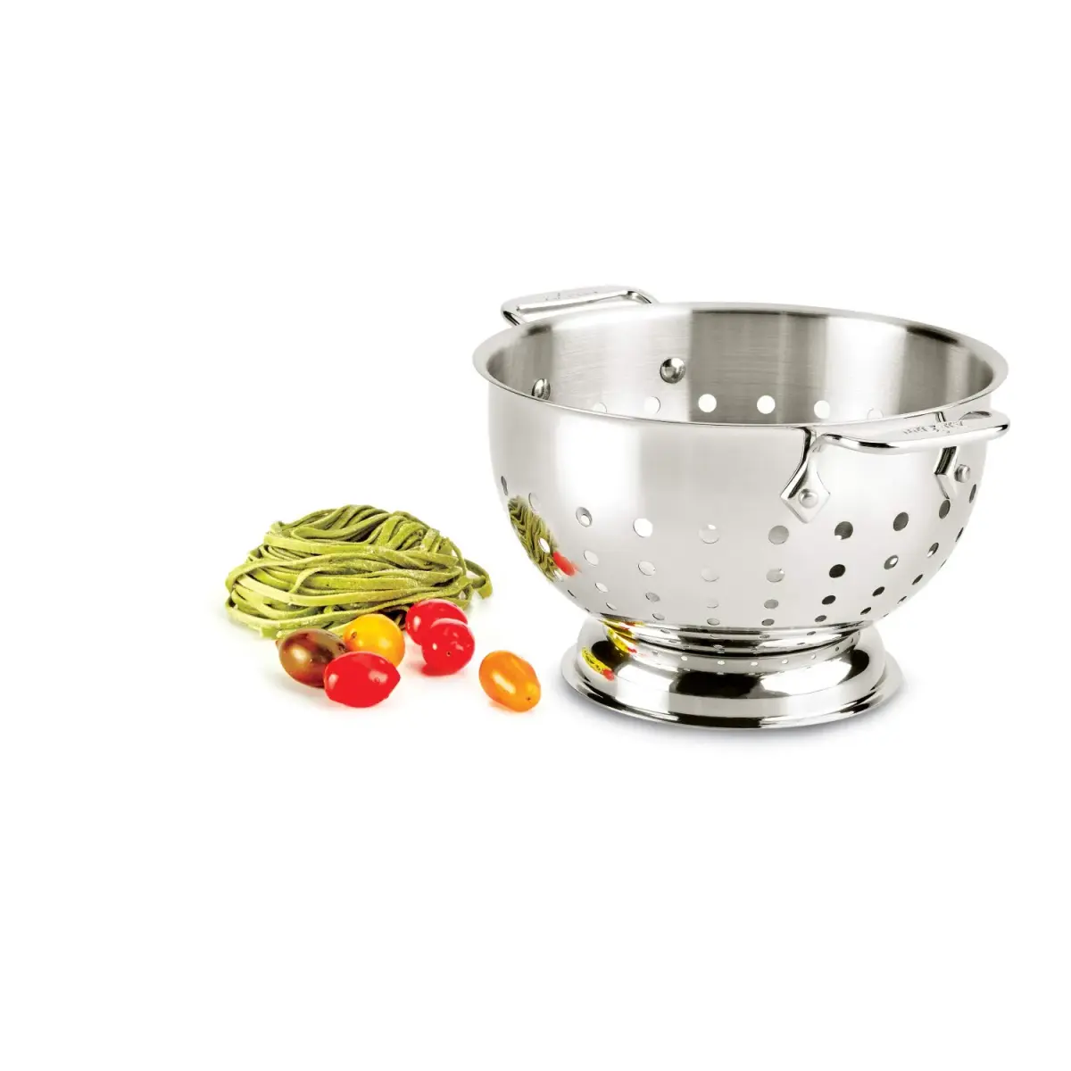 All-Clad Stainless Steel Colander 3 Quart (88.7 ml) | Graduated Holes for Quick Drainage - view 2