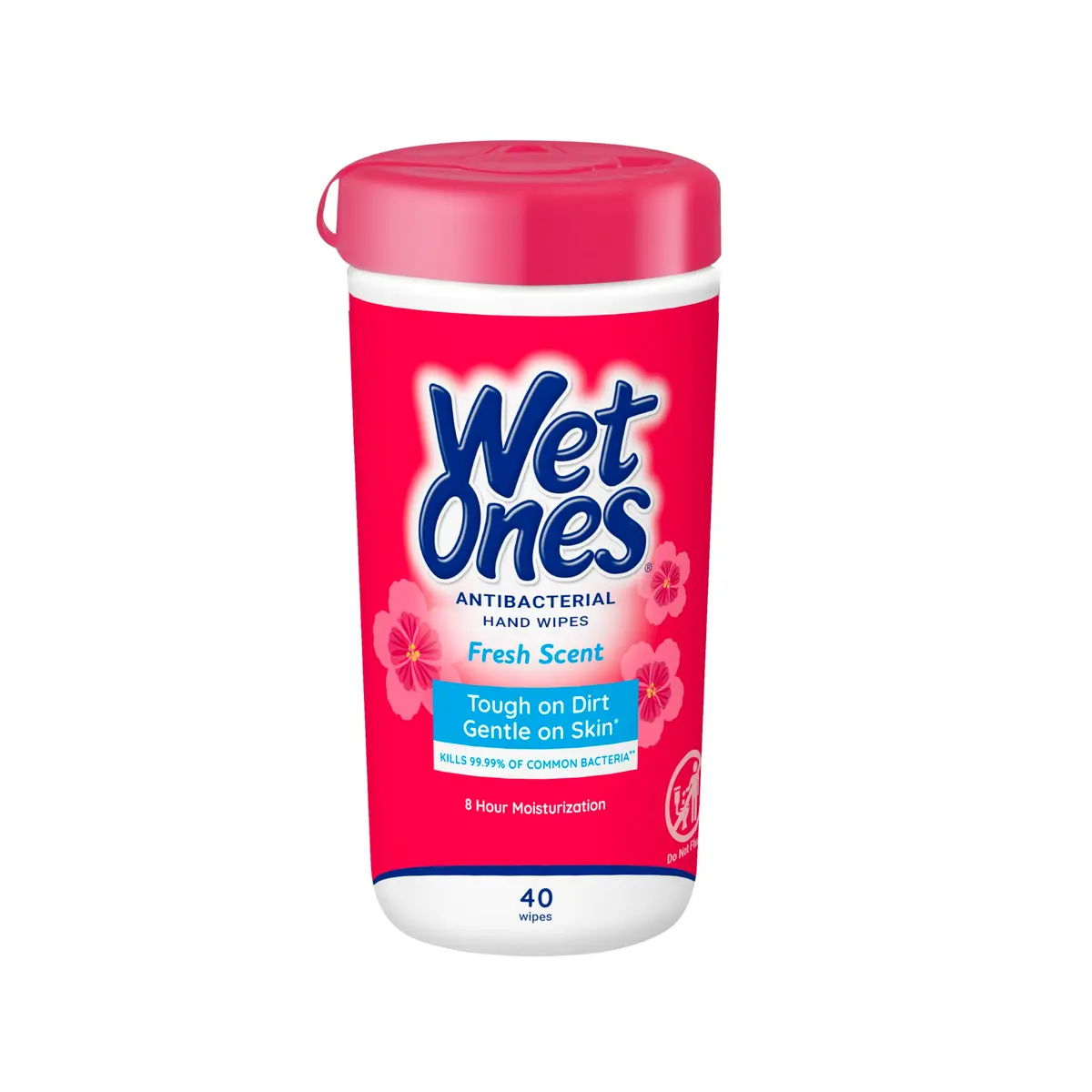 Wet Ones Antibacterial Hand Wipes Fresh Scent 40 Count | Kills 99.99% of Germs - main product image