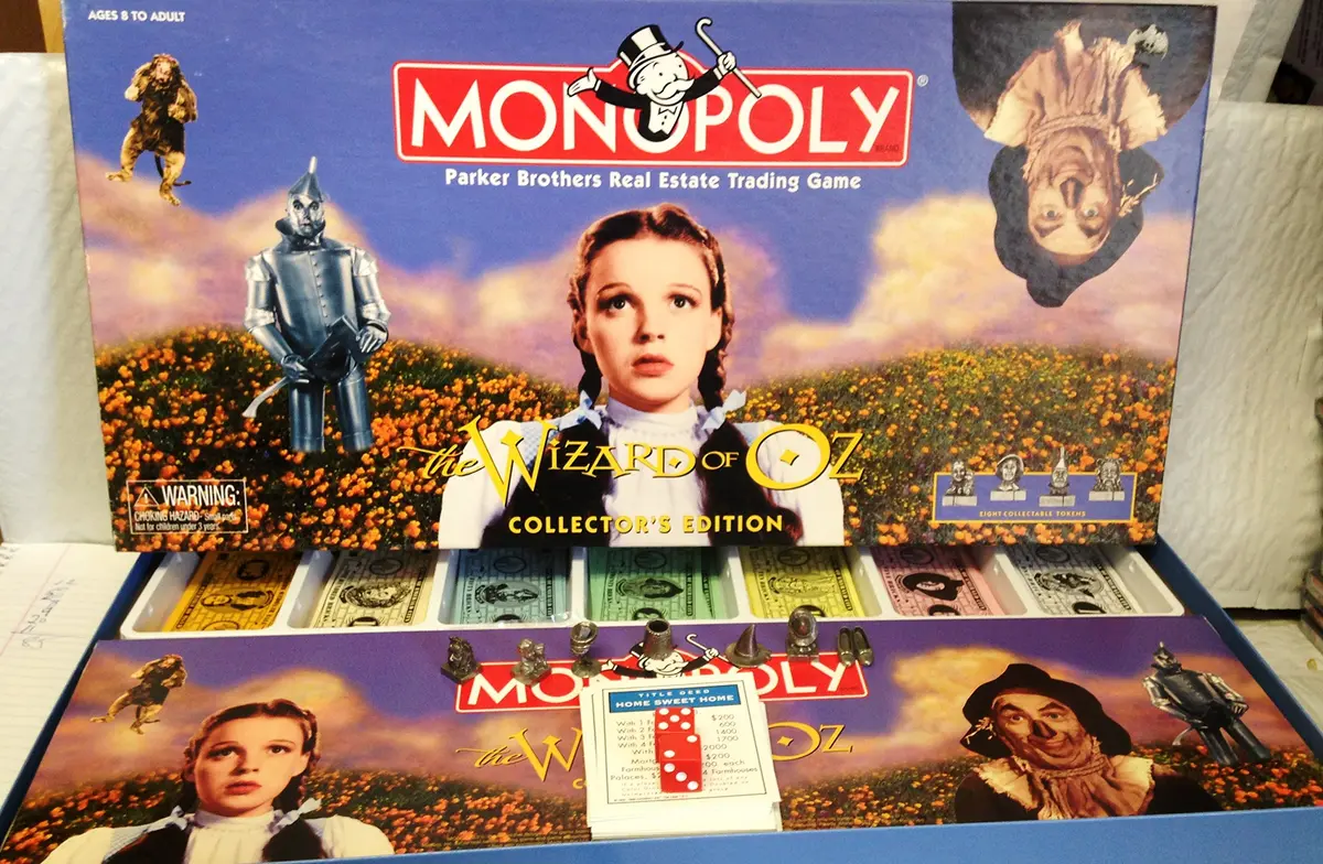 The Wizard Of Oz Monopoly Game | Collector's Edition, Multicolor, 2.25 lbs - view 2
