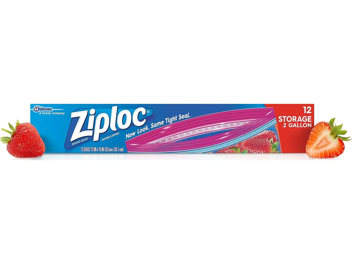 Ziploc Storage Bags, Jumbo 2 Gallon Size | Sealable, Reusable Plastic Bags for Food Storage - view 3
