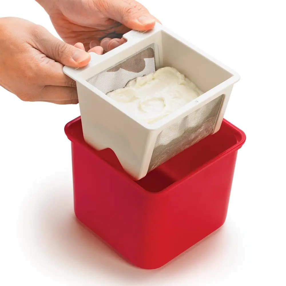 Cuisipro Yogurt Cheese Maker, White | Converts 3 cups yogurt into 1 cup cheese in 24h - view 4