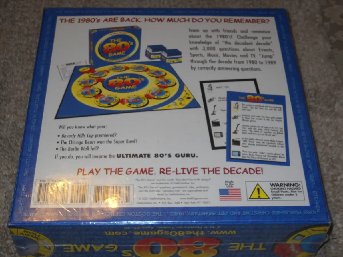 Start Space The 80's Game | Trivia Board Game for Nostalgic Adults (1.12 kg / 2.47 lb) - view 2