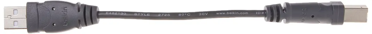 Belkin USB-A to USB-B 6-inch Cable | Connect Printers, Scanners, Hard Drives - view 2
