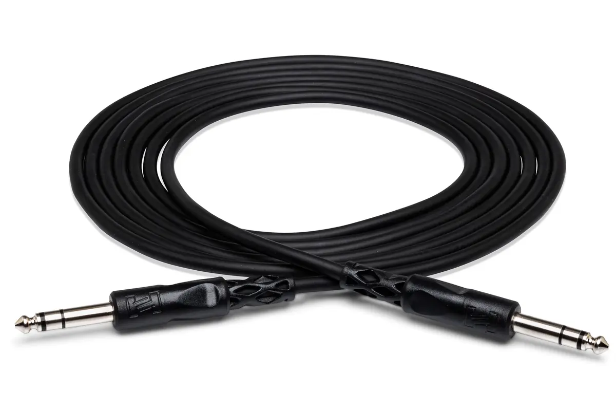 Hosa CSS-110 Balanced 1/4" TRS to 1/4" TRS Interconnect Cable, 3.05 m (10 Feet) Pack of 2 | Professional Audio Signal Transfer - main product image