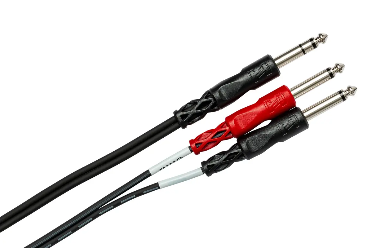 Hosa STP-203 Insert Cable 1/4 Inches TRS to Dual 1/4 Inches TS - 9 Feet | Professional Audio Signal Splitter - view 2