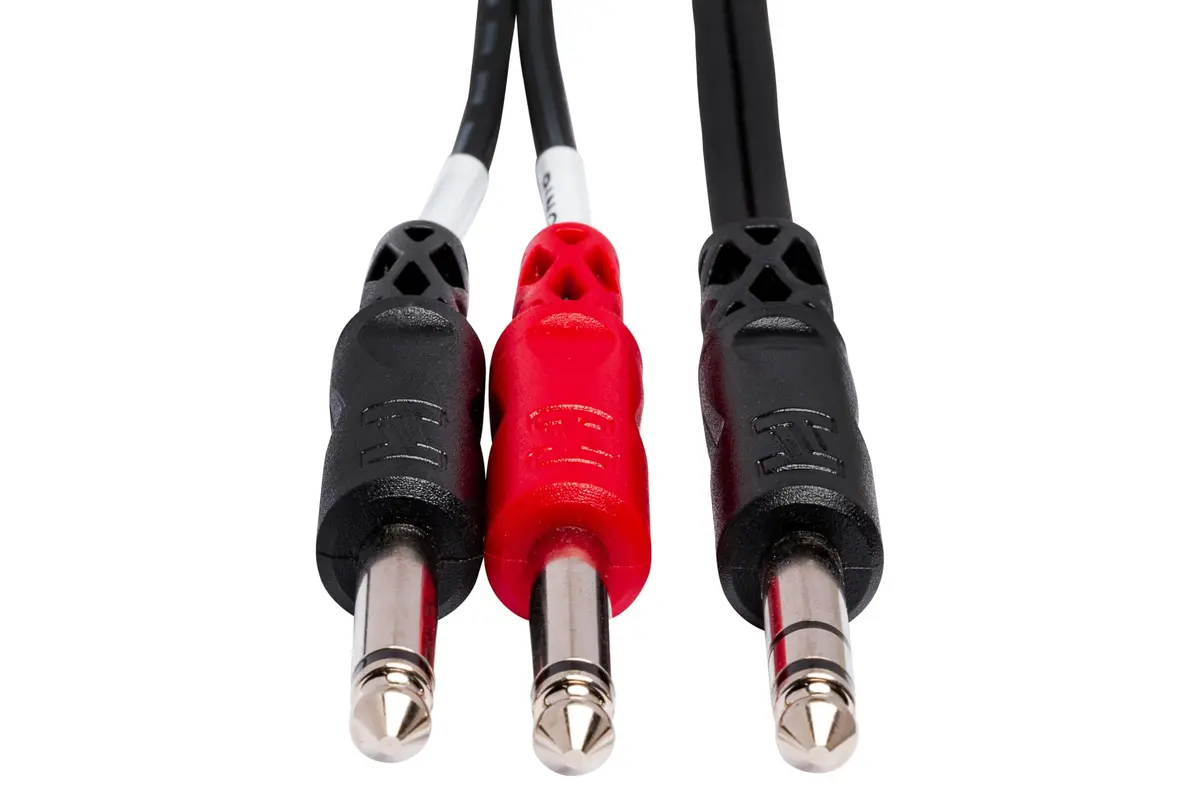 Hosa STP-203 Insert Cable 1/4 Inches TRS to Dual 1/4 Inches TS - 9 Feet | Professional Audio Signal Splitter - view 4