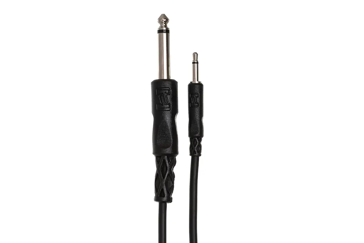 Hosa CMP-303 Interconnect Cable 3.5mm TS Male to 1/4-inch TS Male 3ft | High-Quality Audio Connection - view 2