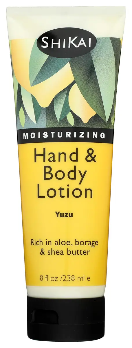 ShiKai Hand & Body Lotion (Yuzu, 8oz) | Daily Moisturizing Skincare for Dry & Cracked Hands | Aloe Vera & Vitamin E - main product image