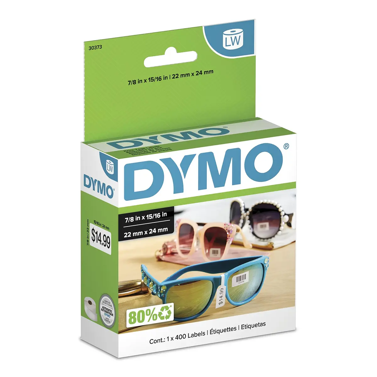 DYMO Price Tag Labels for LabelWriter Printers 15/16" x 7/8" | Cost-Effective Thermal Labels - main product image