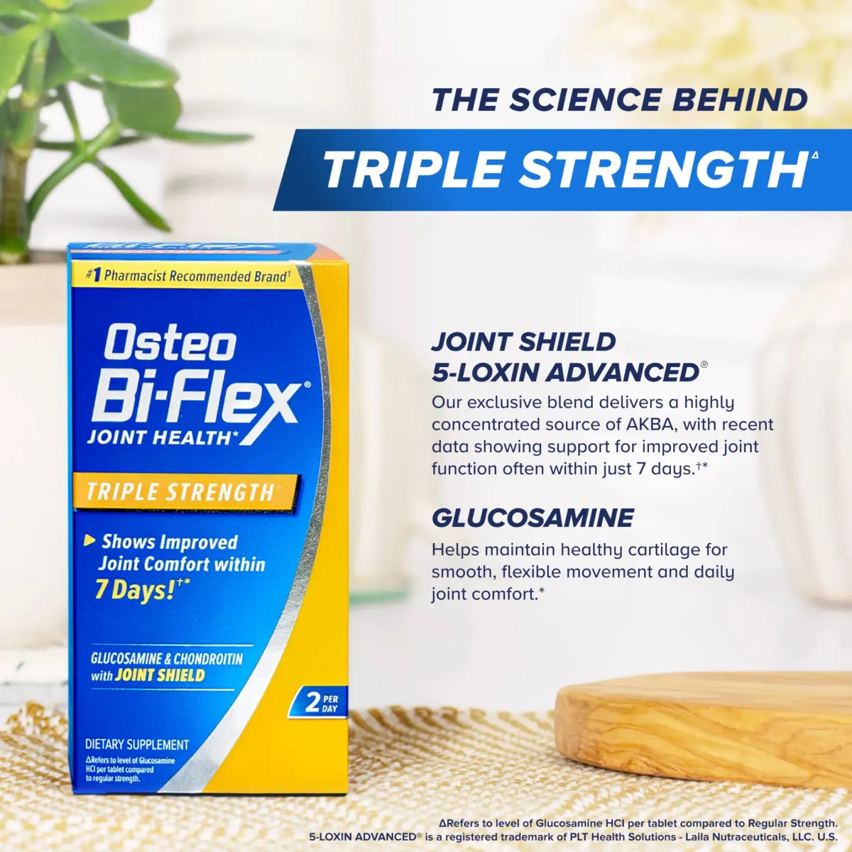 Osteo Bi-Flex Triple Strength Glucosamine Chondroitin Supplement 120 Coated Tablets | Supports Joint Health & Comfort - view 6
