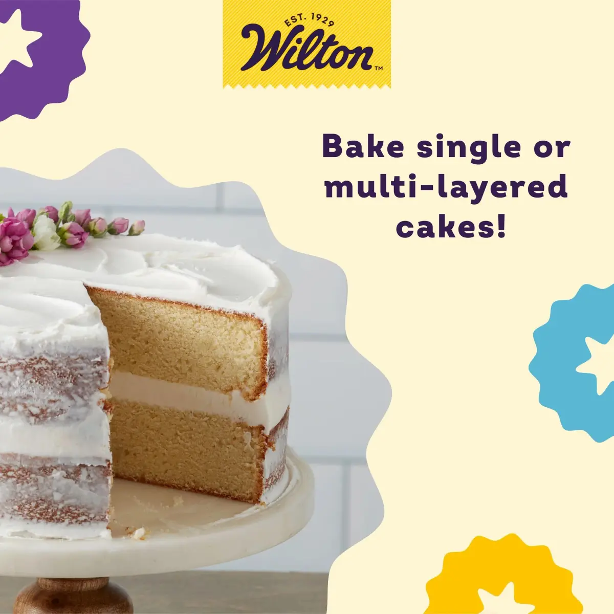 Wilton Performance Aluminum Round Cake Pan Set, 9 x 2 in (22.86 x 5.08 cm) | Even Heat Distribution for Professional Layers - view 7