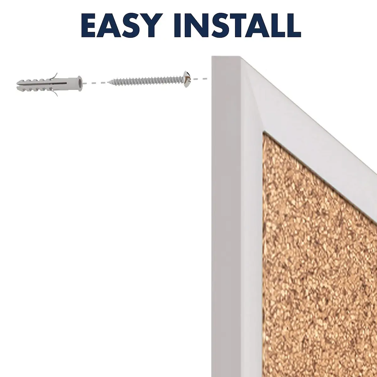 Quartet Cork Board 18" x 24" | Durable Bulletin Board with Aluminum Frame - view 9