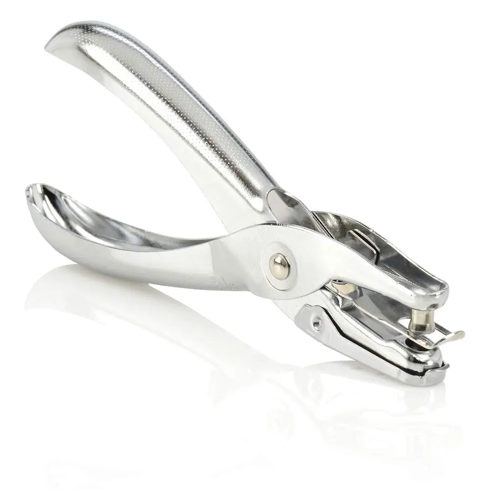 Swingline 1 Hole Punch, 5 Sheet Capacity | Durable Chrome Paper Punch for Office & School - main product image