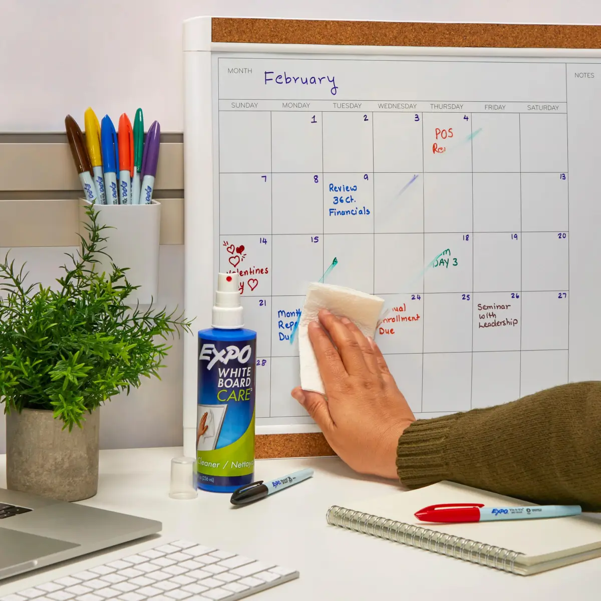 EXPO Dry Erase Whiteboard Cleaning Spray 237ml (8 Fl Oz) | Removes Ghosting & Stubborn Marks - view 3