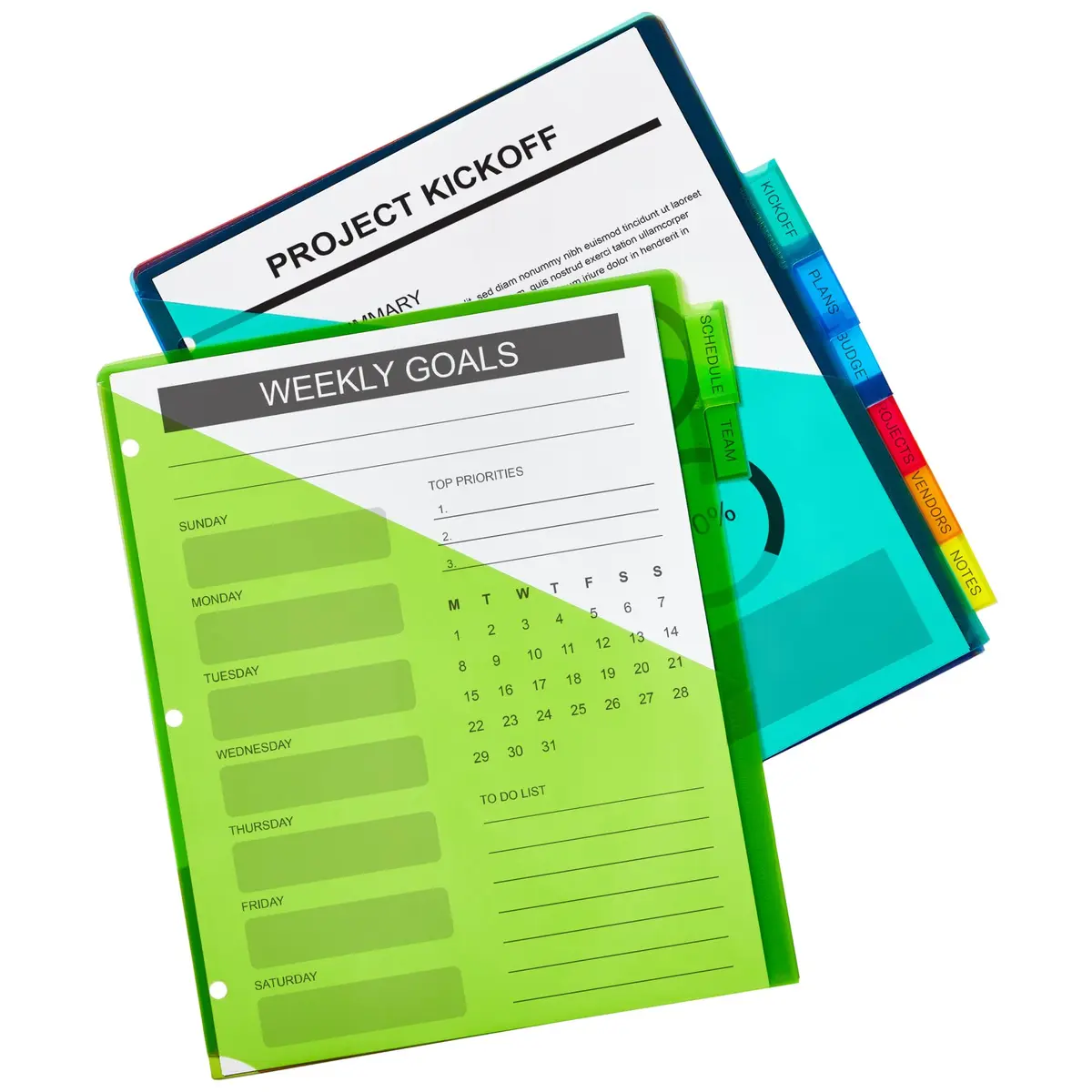 Avery Plastic Dividers Big Tab 8-Tab Multicolor | Large Writable Tabs for Binders - view 8