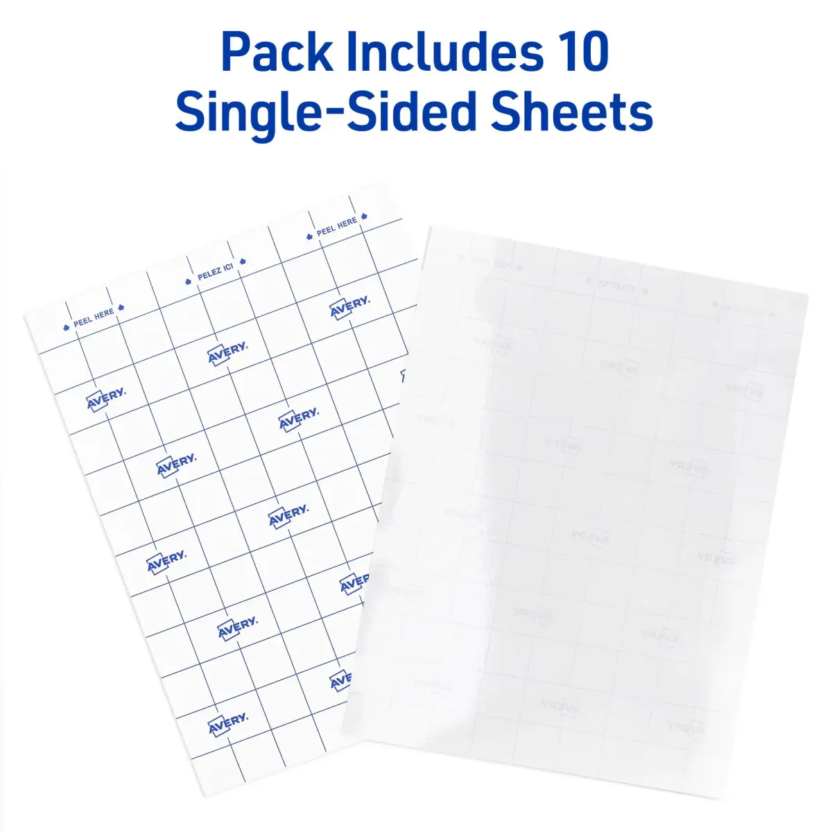 Avery Clear Laminating Sheets 9" x 12" (10 Sheets) | Permanent Self-Adhesive for Documents, Photos, Signs - view 2