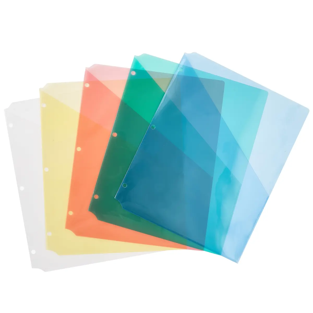 Avery Binder Pockets for 3 Ring Binders, Assorted Colors | Archival-Safe, Fits 8.5" x 11" Documents, 5 Pack - view 5