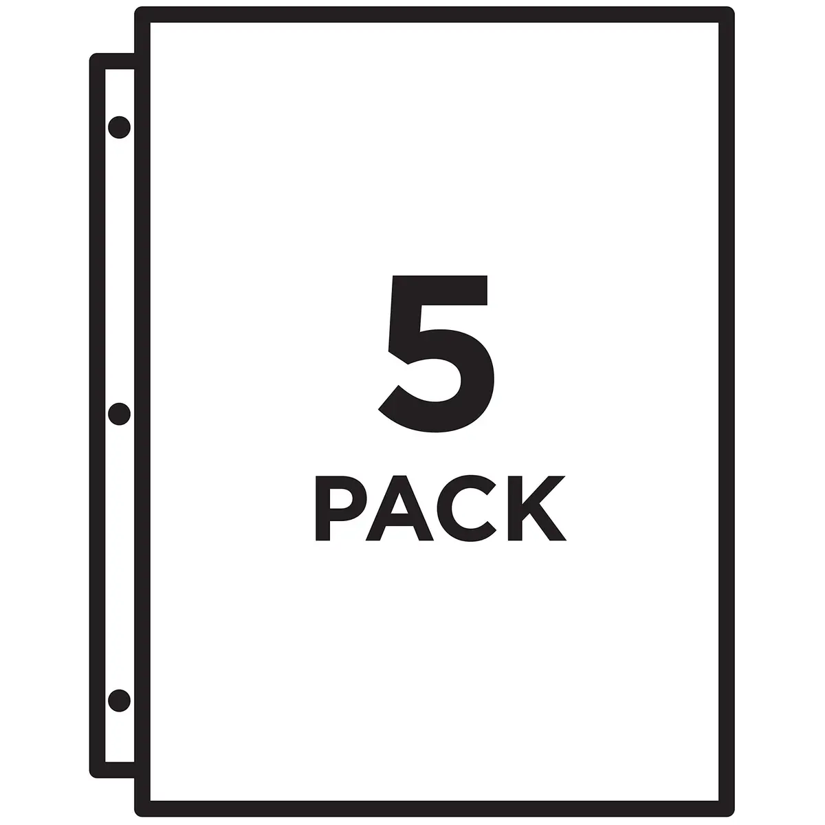 Avery Binder Pockets for 3 Ring Binders, Assorted Colors | Archival-Safe, Fits 8.5" x 11" Documents, 5 Pack - view 4