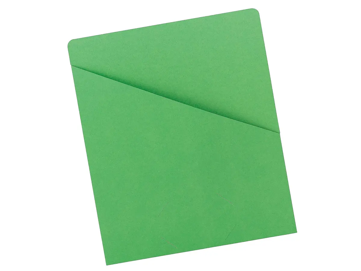 SMEAD File Jacket Letter Size Green Pack of 25 | Secure & Organized Document Storage - view 2