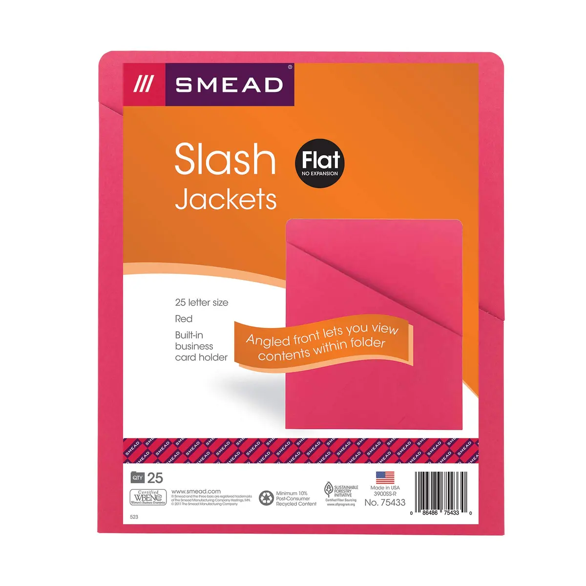 SMEAD File Jacket Letter Size Blue Pack of 25 | Secure & Organized Document Storage - view 4