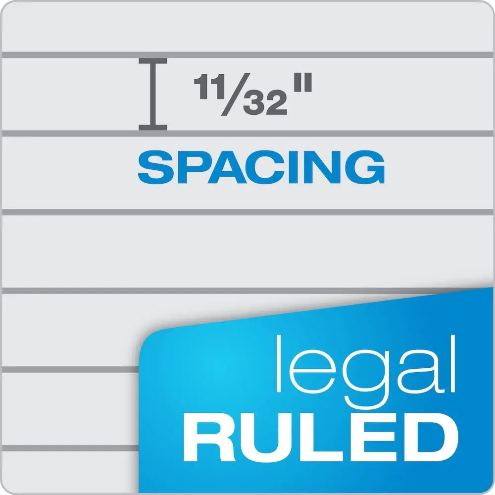 Tops Prism Writing Pads, 8-1/2" x 11-3/4" | Gray Legal Rule, 50 Sheets, 12 Pack - view 5
