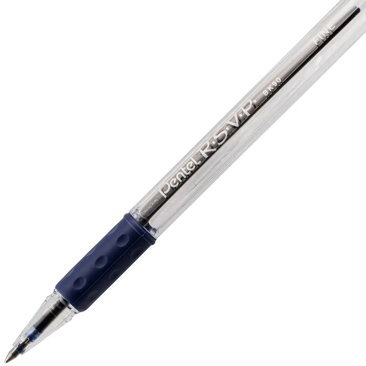 Pentel RSVP Ballpoint Pen, (0.7mm) Fine Line, Blue Ink | Long-lasting, USA-imported pen for extended writing - view 5