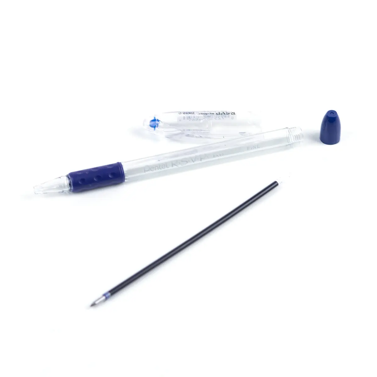Pentel RSVP Ballpoint Pen, (0.7mm) Fine Line, Blue Ink | Long-lasting, USA-imported pen for extended writing - view 9
