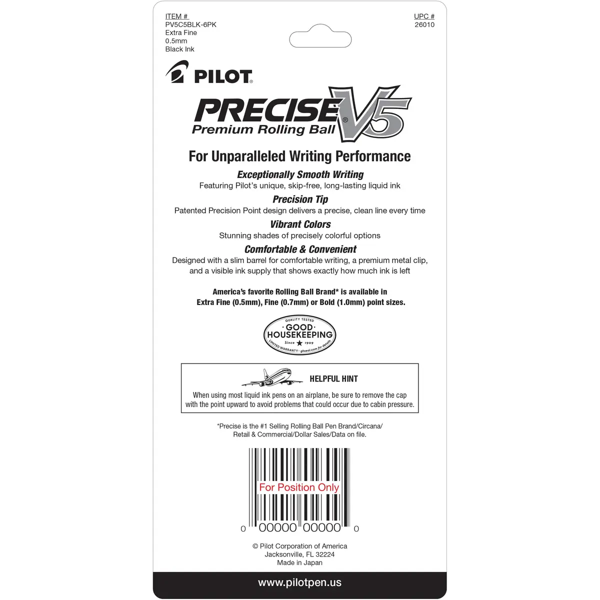 Pilot Precise V5, Extra Fine Point 0.5 mm Black Pens | Smooth, Accurate & Fade-Resistant - view 2