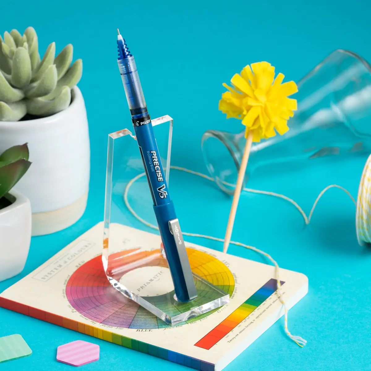 PILOT Precise V5 Rollerball Pens, Extra Fine Point 0.5mm Blue, Pack of 12 | Smooth Writing, Fade-Resistant Ink - view 2