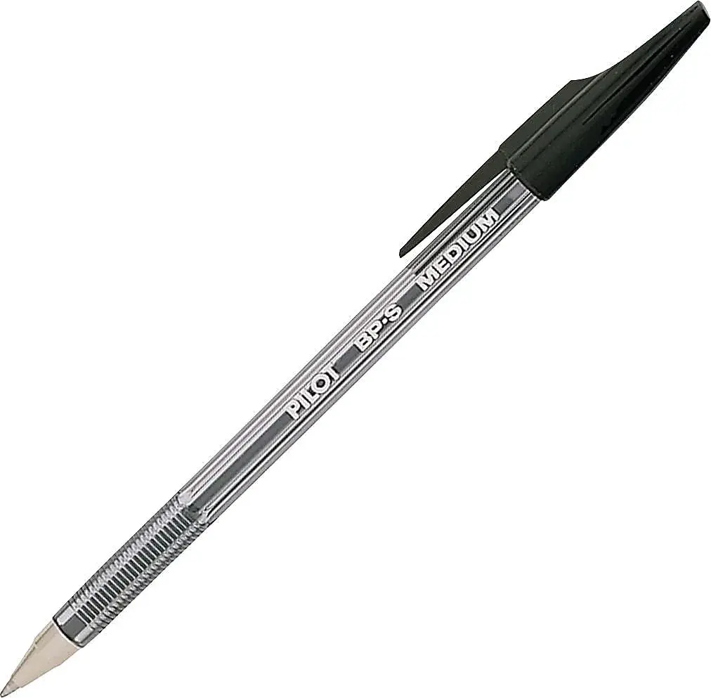 PILOT The Better Ballpoint Pen Refillable Stick, Black Ink, Medium Point, 12-Pack | Smooth Ink Flow - view 2