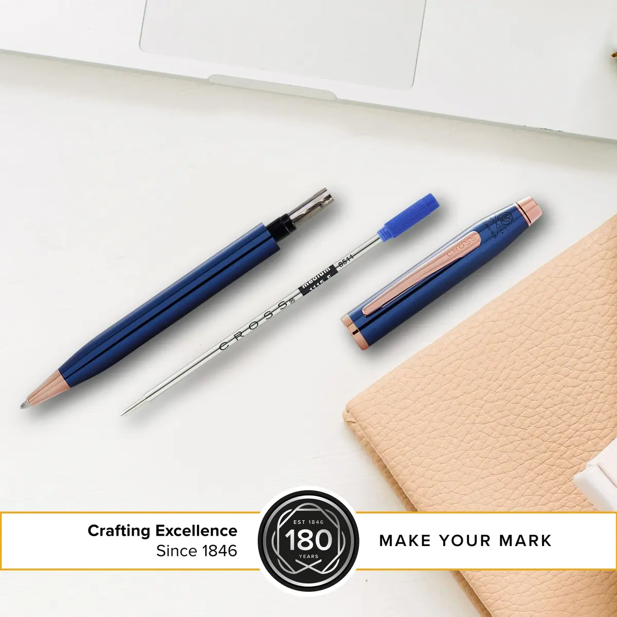 Cross Refill Blue Medium Point Pack of 2 | Quick-Dry, Consistent Ink for Everyday Writing - view 3