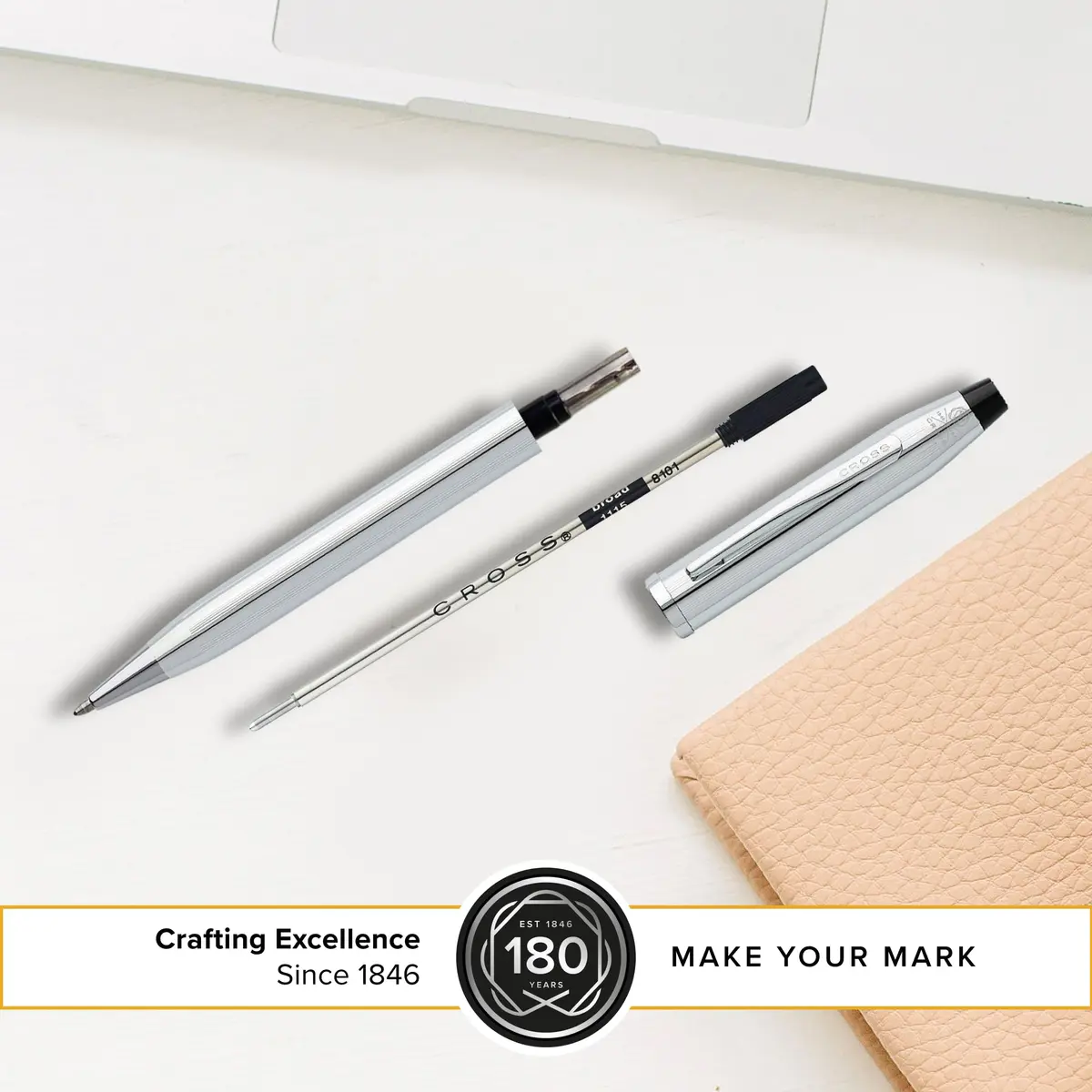Cross Refill Broad Point Black | Reliable, Quick-Drying Ink for All Paper (70-120 chars) - view 3