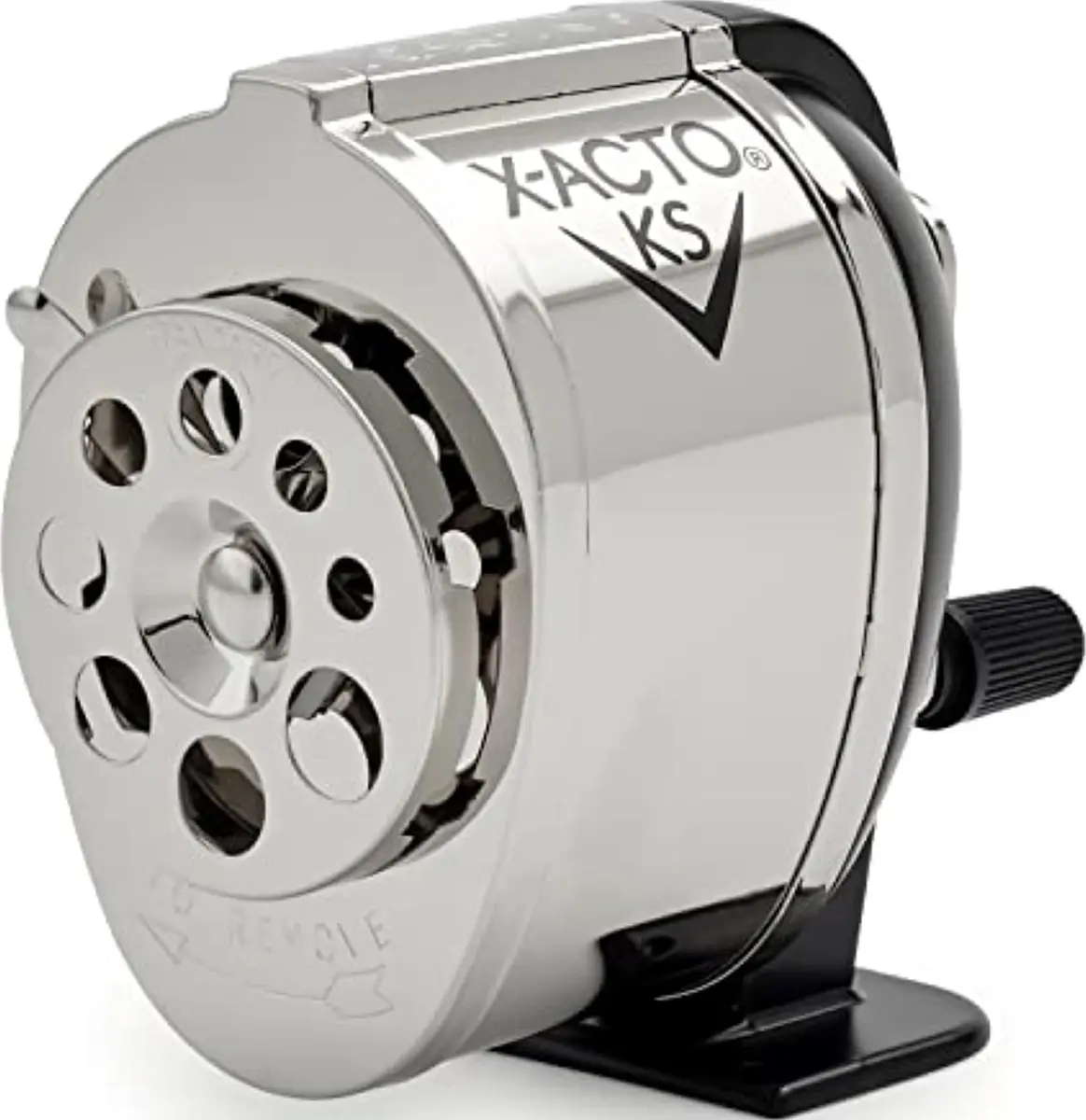 X-Acto KS Manual Pencil Sharpener, Mountable, Metal, 1 Count | Adjustable for 8 Pencil Sizes - main product image