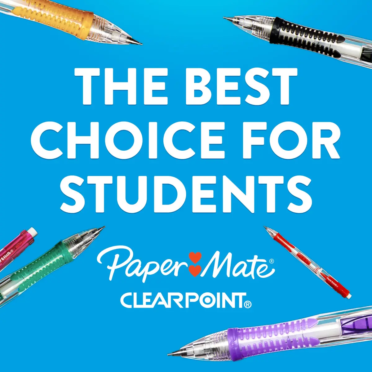 Paper Mate Clearpoint Mechanical Pencils 12 Pack | 0.7mm HB #2 Lead, Blue Barrels, Teacher & Student Supplies - view 2