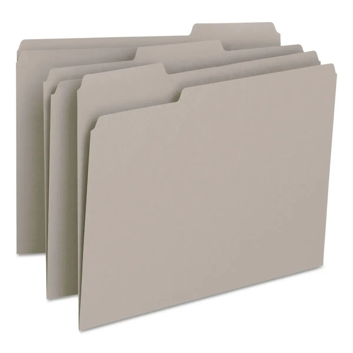 Smead Colored File Folders Gray 100 per Box (11.625 x 9.5 inches) | Organize Documents with 1/3-Cut Tabs - view 3
