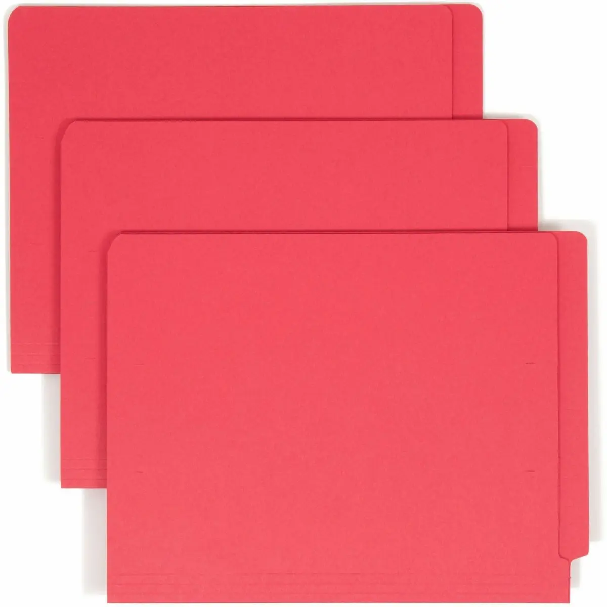 Smead End Tab File Folder, Shelf-Master Reinforced Straight-Cut Tab, Letter Size, Red, 100 Per Box | Industry Standard for Efficient Shelf Filing - view 2