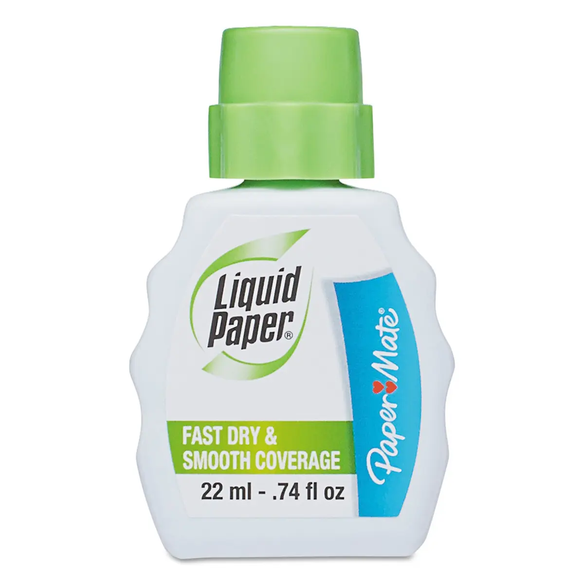Paper Mate Liquid Paper Fast Dry Correction Fluid 22 mL (12 Count) | Smooth Coverage - main product image