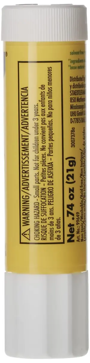 Saunders UHU Stic Permanent Glue Stick 0.74 Oz | Dries Clear, Acid-Free, Photo-Safe - view 3