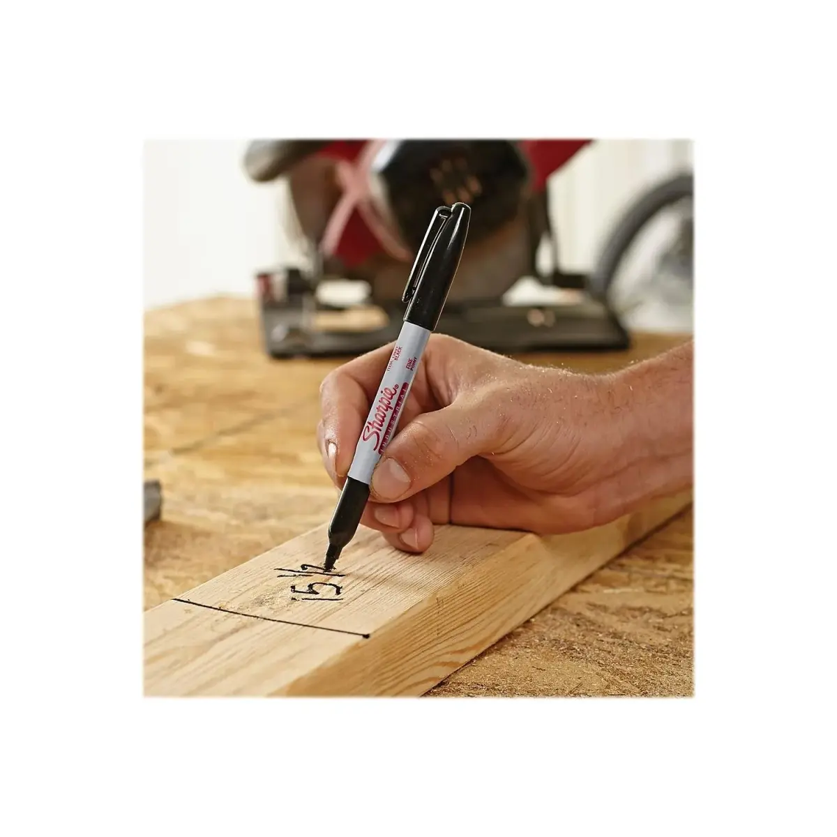Sharpie Industrial Permanent Markers, Fine Point, Black, Box of 12 | Withstands 500F Heat - view 2