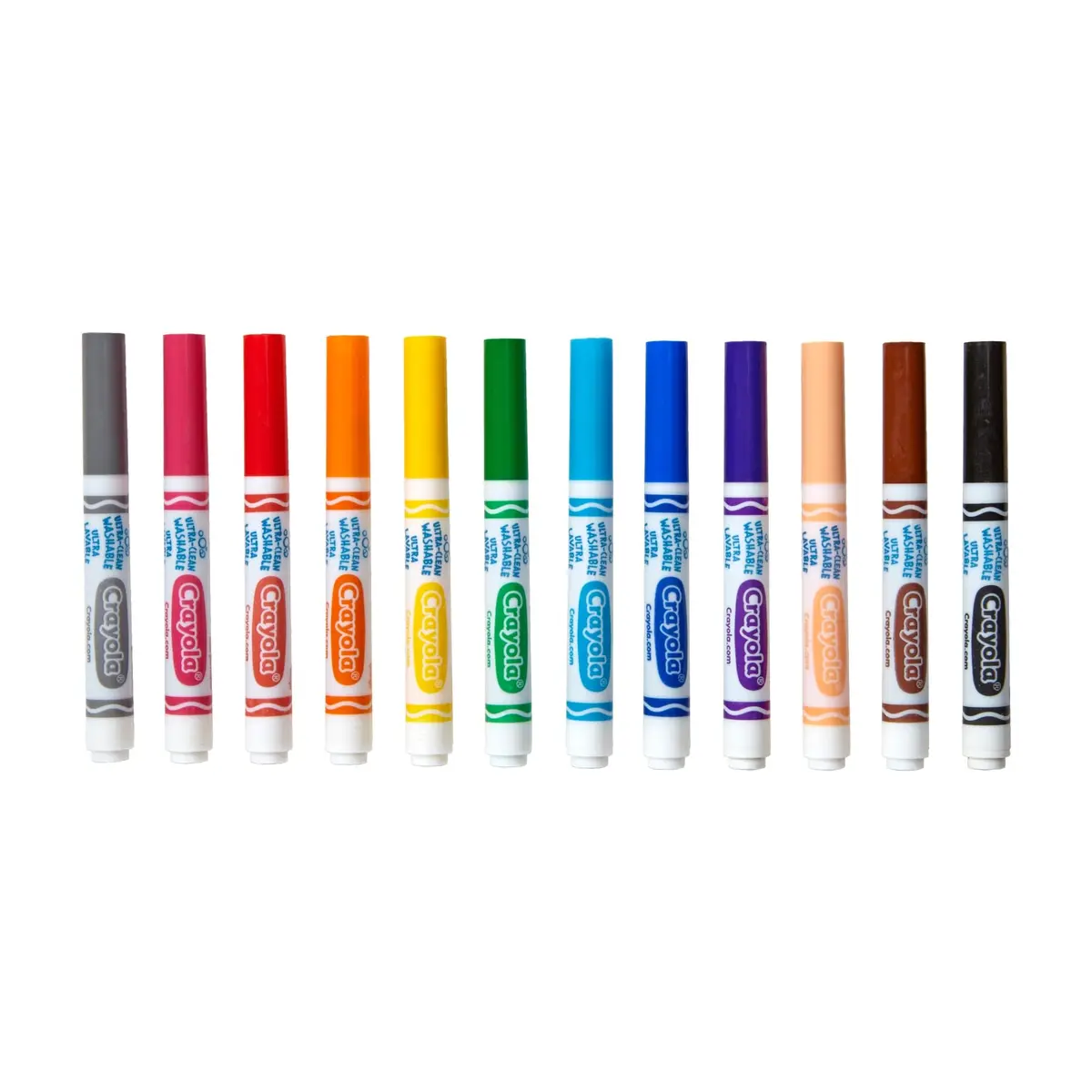 Crayola Ultra Clean Washable Markers, Broad Line, Assorted Colors, 12 Count | Non-Toxic Art Supplies for Kids - view 4