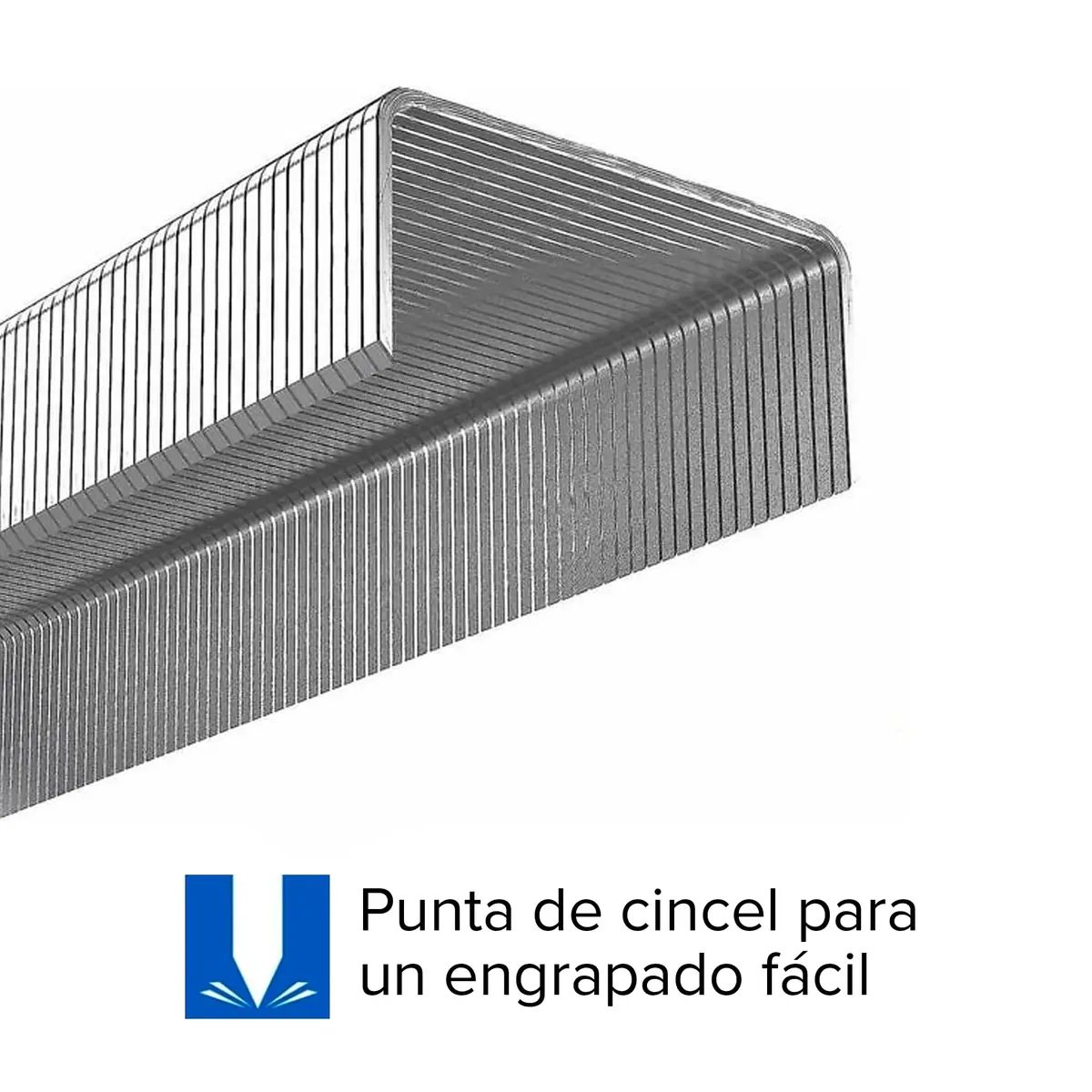 Rexel Heavy Duty Staples 3/8" Length | 60 Sheet Capacity, 100/Strip, 1000/Box - view 3