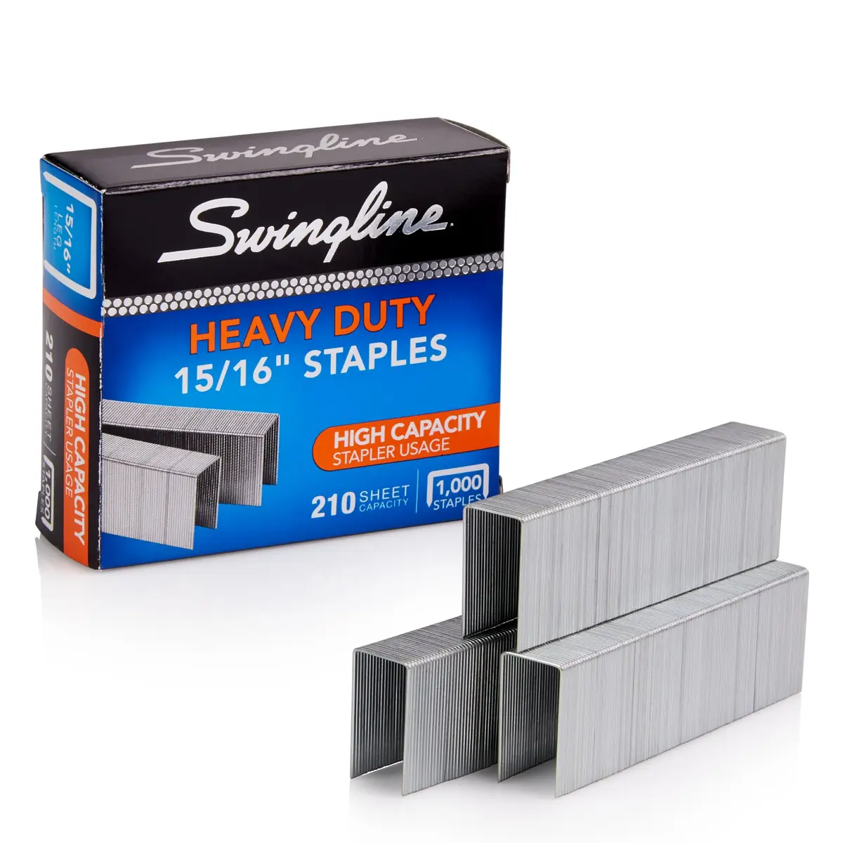 Rexel Heavy Duty Staples 15/16" (210 Sheet) | Sharp Chisel Points for Fewer Jams - main product image