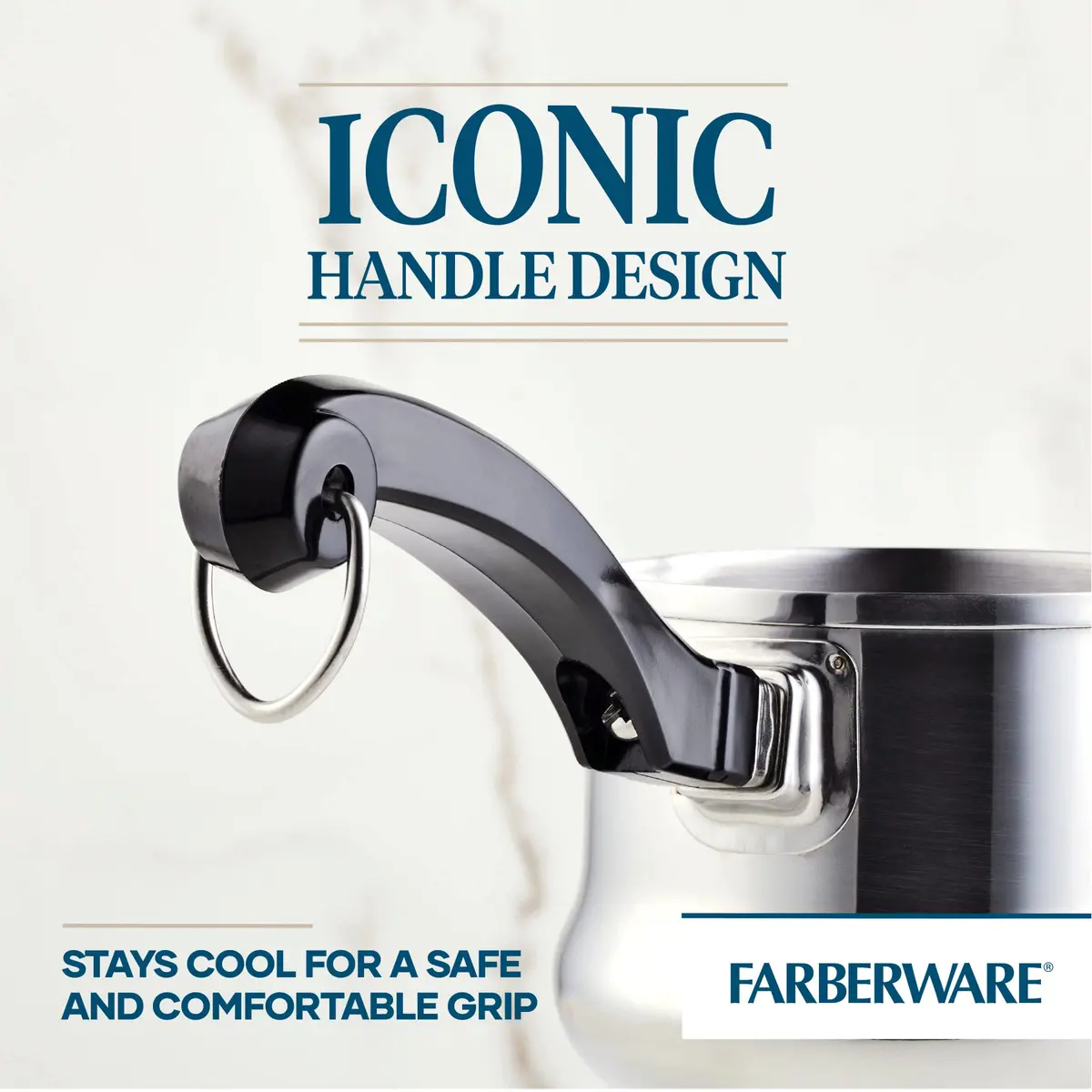 Farberware Classic Series Stainless Steel Butter Warmer Melting Pot | Compact 0.6 Quarts for Melting & Heating - view 5