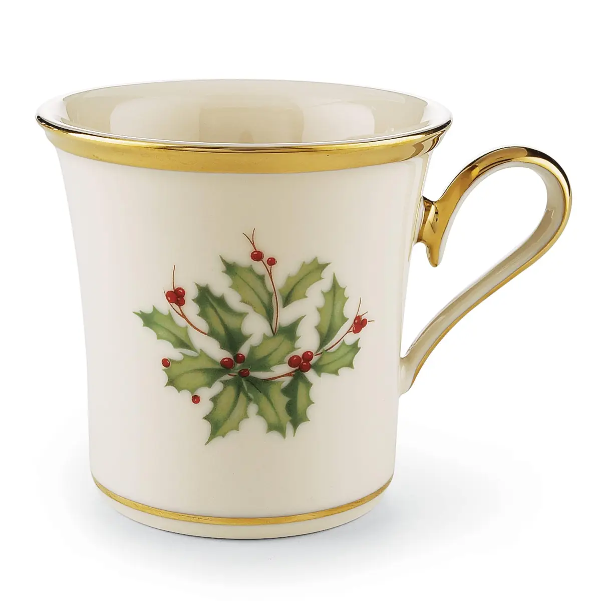 Lenox Holiday Mug 10 Ounces | Porcelain Christmas Drinkware with Gold Trim - main product image
