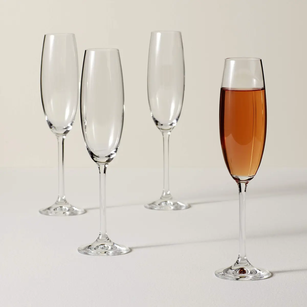 Lenox Tuscany Classics 4pc Toasting Flute Set, 7 oz, Clear | Elegant European Crystal for Celebrations - view 4