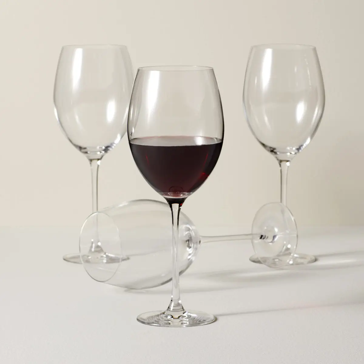 Lenox Tuscany Classics Bordeaux Glass Set, 4-piece, 26.5oz | Elegant European Crystal for Bordeaux Wines - view 3