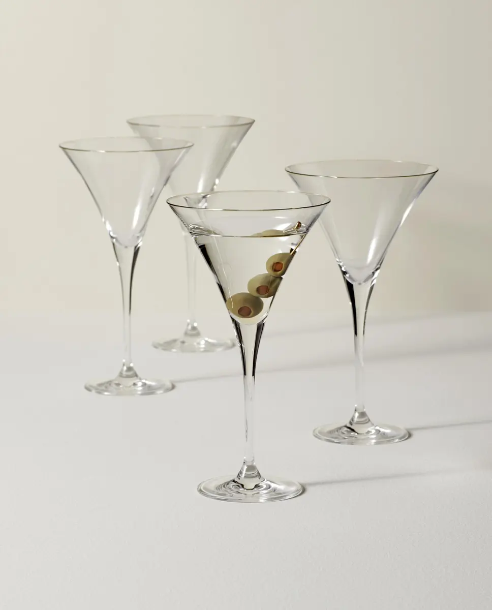 Lenox Tuscany Classics Martini Glasses 10oz | Elegant Lead-Free Crystal Set of 4 - view 3