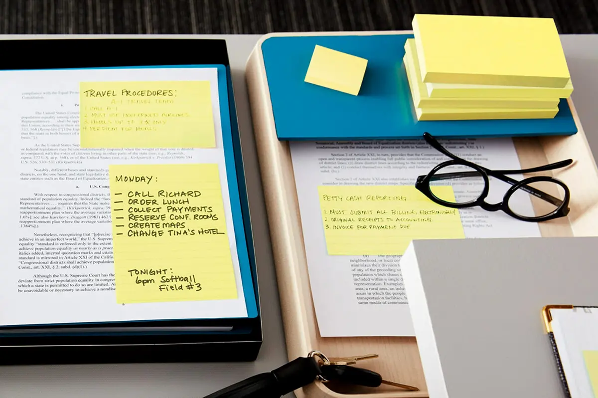 Post-it Notes 1 3/8 x 1 7/8 in | Canary Yellow, 12 Pads, 100 Sheets Each, Original USA Office Supplies - view 4